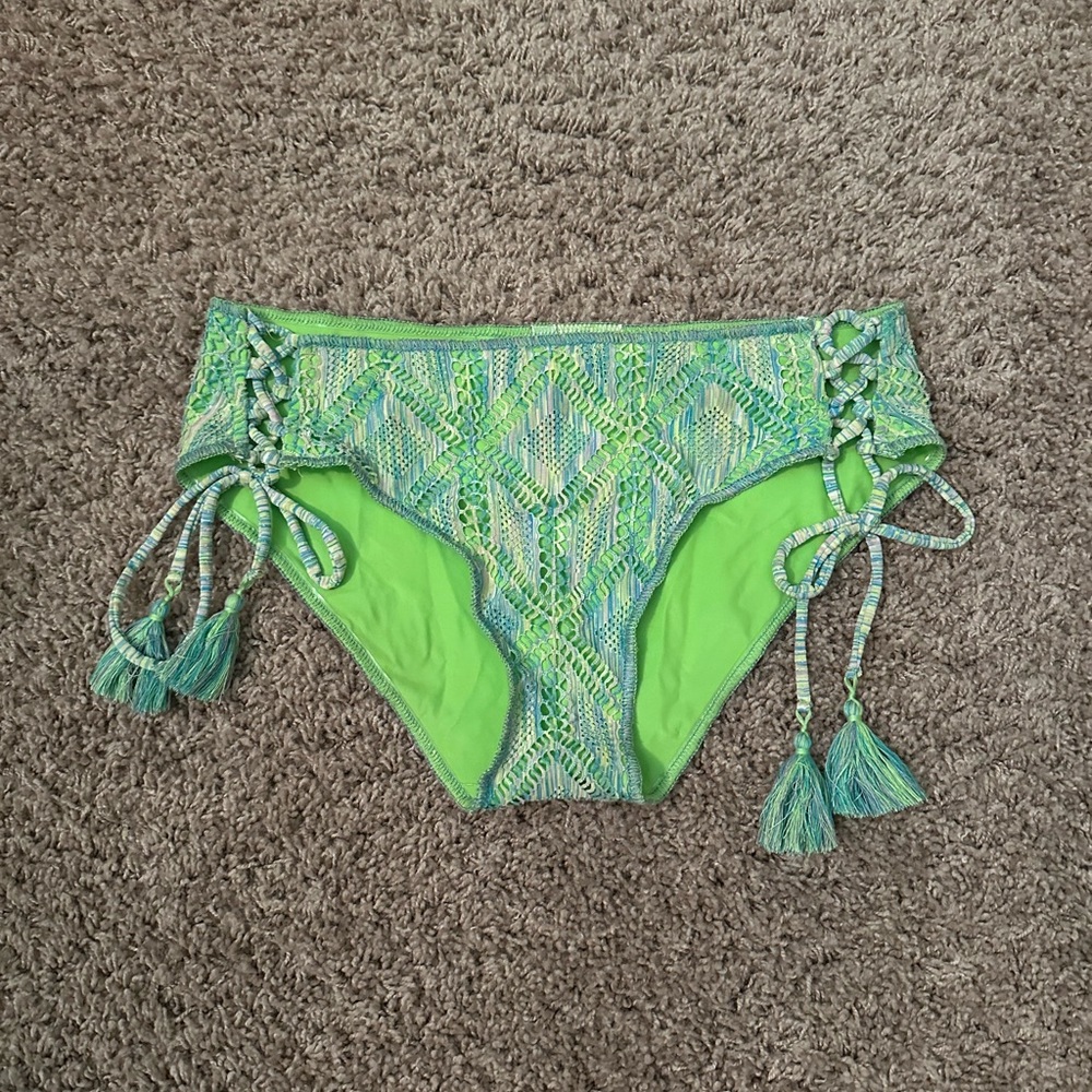 BECCA by Rebecca Virtue Lime Green Bikini Bottom